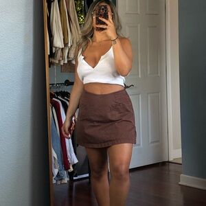 vintage brown skort